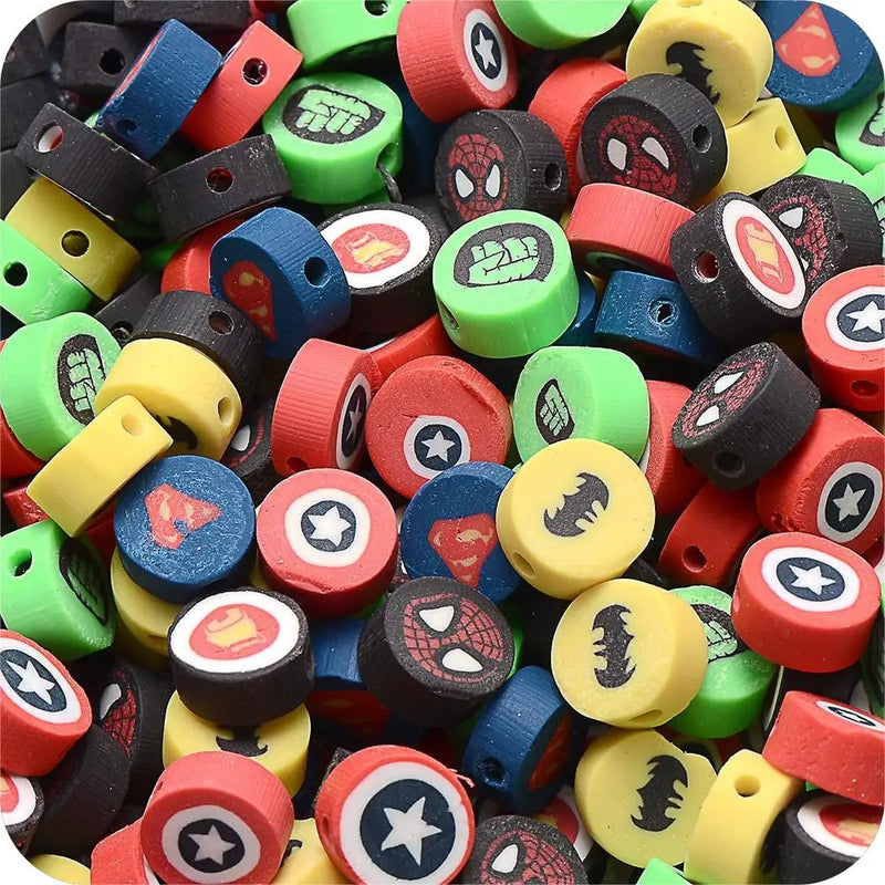 Multicolor Clay Spacer Loose Beads for Jewelry Making