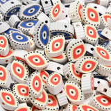 Polymer Clay Spacer Beads Rainbow Evil Eye DIY Jewelry Making Supplies