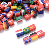National Flag Clay Beads Mix Spacer Beads For Jewelry Making DIY