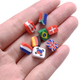 National Flag Clay Beads Mix Spacer Beads For Jewelry Making DIY