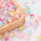 Transparent Acrylic Flower Beads Spacer for Jewelry Making DIY