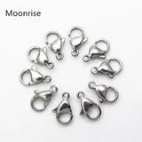 30-50Pcs 304 Stainless Steel Lobster Clasps for DIY Jewelry Making Findings