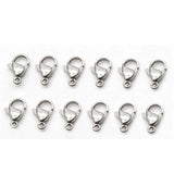 30-50Pcs 304 Stainless Steel Lobster Clasps for DIY Jewelry Making Findings