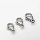 30-50Pcs 304 Stainless Steel Lobster Clasps for Jewelry Making Findings