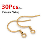 Stainless Steel Earring Hooks Hypoallergenic DIY Jewelry Findings