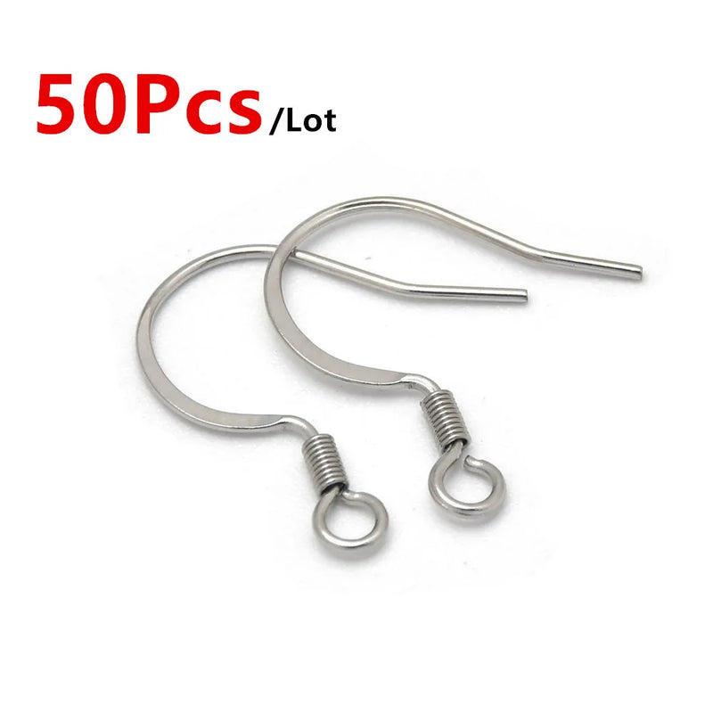 Stainless Steel Earring Hooks Hypoallergenic DIY Jewelry Findings