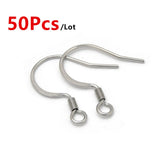 Stainless Steel Earring Hooks Hypoallergenic DIY Jewelry Findings
