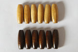 30/50pcs 22.5mm Natural Wood Beads Coffee/Black Puzzle Prayer Wooden Beads