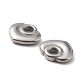 30-50pcs 304 Stainless Steel Heart Charms for Jewelry Making