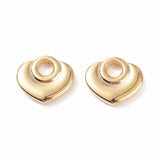 30-50pcs 304 Stainless Steel Heart Charms for Jewelry Making