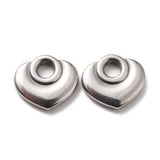 30-50pcs 304 Stainless Steel Heart Charms for Jewelry Making