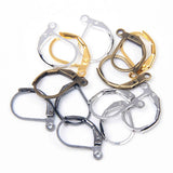 30-50pcs Copper French Earring Hooks Wire Settings DIY Jewelry Findings