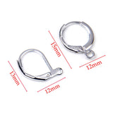 30-50pcs Copper French Earring Hooks Wire Settings DIY Jewelry Findings