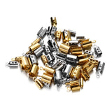 Stainless Steel Cords Crimp End Beads Caps for Jewelry Making