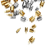 Stainless Steel Cords Crimp End Beads Caps for Jewelry Making
