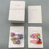 30-50pcs Multi-Style Paper Card Hair Accessories Display Card DIY Packaging Tag