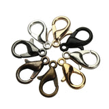30-50pcs Alloy Lobster Clasp Hooks 10x5mm/12x6mm DIY Jewelry Findings
