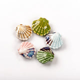 5pcs Colorful Scallop Ceramic Pendant for Necklace #MY206