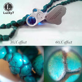 Geological Magnifying Glass LED Light Waist Size Jewelry Antique