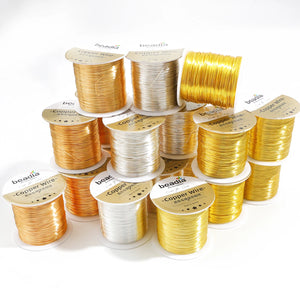 0.2-1.0mm KC Silver Copper Wire Tarnish-Resistant Beading Wire Roll