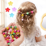 Girls Mini Cartoons Hair Clips Claw Clip Flower Small Hair Claws Sweet Hairpins
