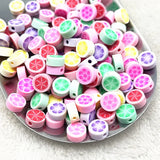 30/60pcs 10mm Polymer Clay Heart Beads DIY Jewelry Making Bracelet Accessories
