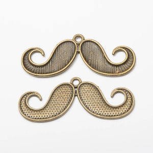Retro Moustache Pendant for Jewelry Necklace Making
