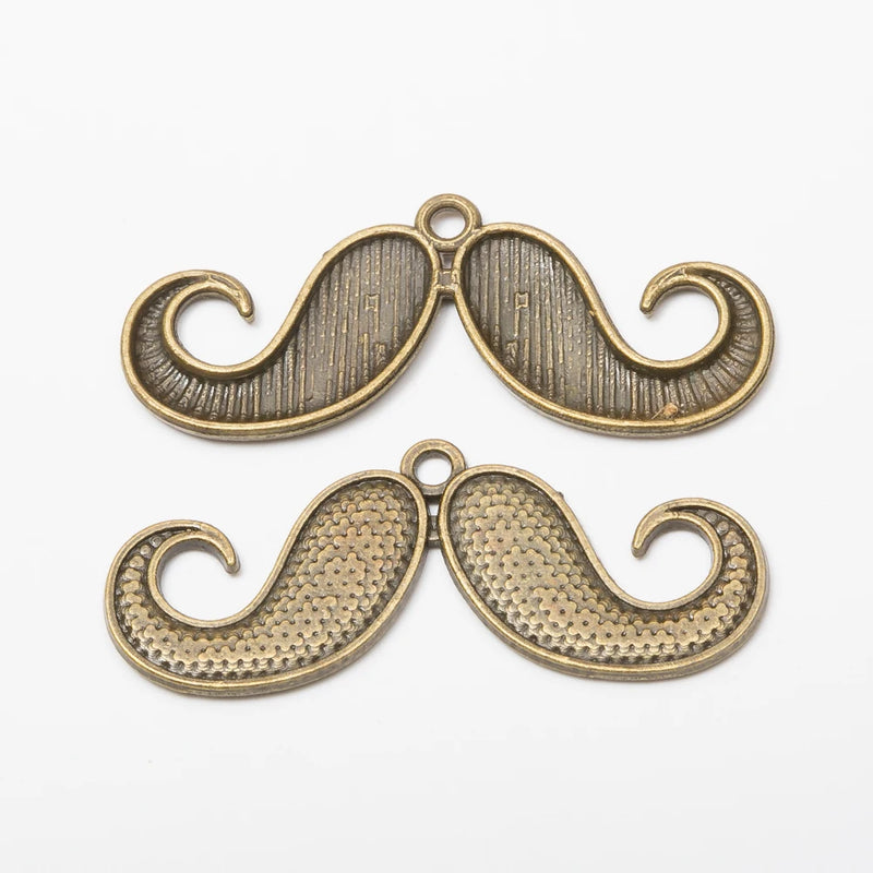 Retro Moustache Pendant for Jewelry Necklace Making