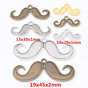 Retro Moustache Pendant for Jewelry Necklace Making