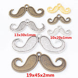 Retro Moustache Pendant for Jewelry Necklace Making