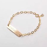 Personalized Stainless Steel Baby Name ID Bracelet Hand Chain