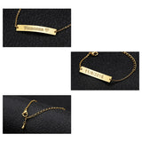 Personalized Engraving Name Bracelet Children's Engraved Coordinate Bangle