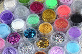 30 Boxes Glitters & Pearlescence Powder