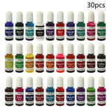 30 Colors Epoxy Pigment UV Resin Dye Jewelry Colorant Art Crafts