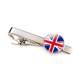 30 Countries Flag Tie Clips Men Necktie Clip Pins Wedding Suit Accessories