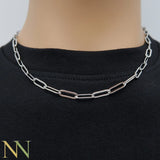 30 Ft Stainless Steel PaperClip Chain for Necklace Jewelry Making