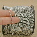 Stainless Steel Chain Bulk Rolo by the Yard for Jewelry Making