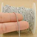 Stainless Steel Chain Bulk Rolo by the Yard for Jewelry Making