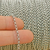 Stainless Steel Chain Bulk Rolo by the Yard for Jewelry Making