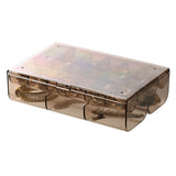 30 Grid 2 Layer Jewelry Storage Box Brown