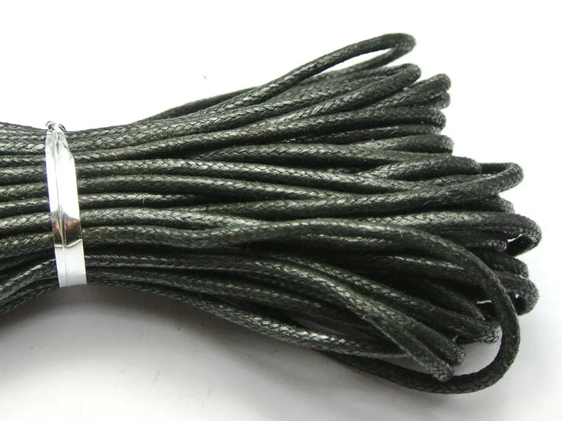 30m Waxed Cotton Beading Cord 2mm Jewelry String