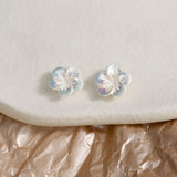 30 PCS 12mm Acrylic Flowers Earrings Hair Pin DIY Jewelry Materials