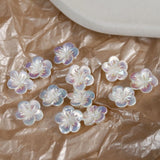 30 PCS 12mm Acrylic Flowers Earrings Hair Pin DIY Jewelry Materials