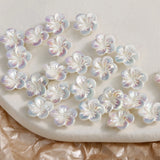 30 PCS 12mm Acrylic Flowers Earrings Hair Pin DIY Jewelry Materials