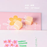 30 PCS Square Jelly Acrylic Beads 13x13mm DIY Spacer Loose Bead Jewelry Making