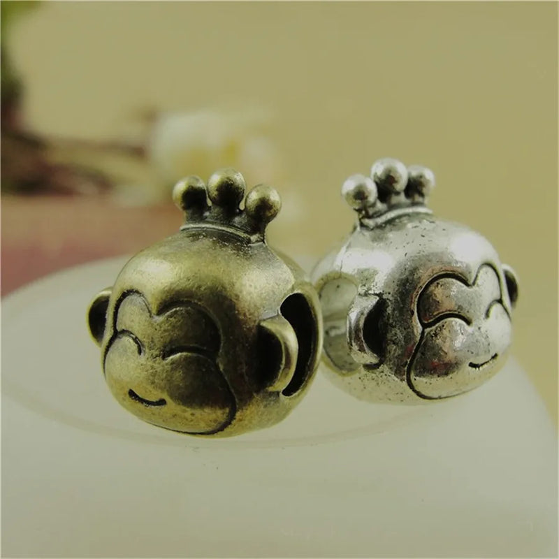 30 PCS Vintage Metal Alloy Monkey Pendant Charm DIY Jewelry