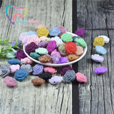 30 PCS 20 MM Silicone Mini Rose Baby Chewing Beads Food Necklace Teether