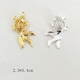 30 PCS Fish Pendant Charm for Jewelry Making