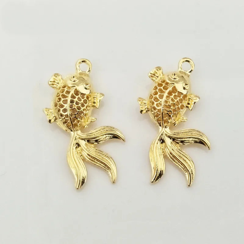 30 PCS Fish Pendant Charm for Jewelry Making