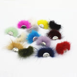 30 PCS DIY Mink Hair Bulb Rabbit Hair Tassel Earrings Pendants